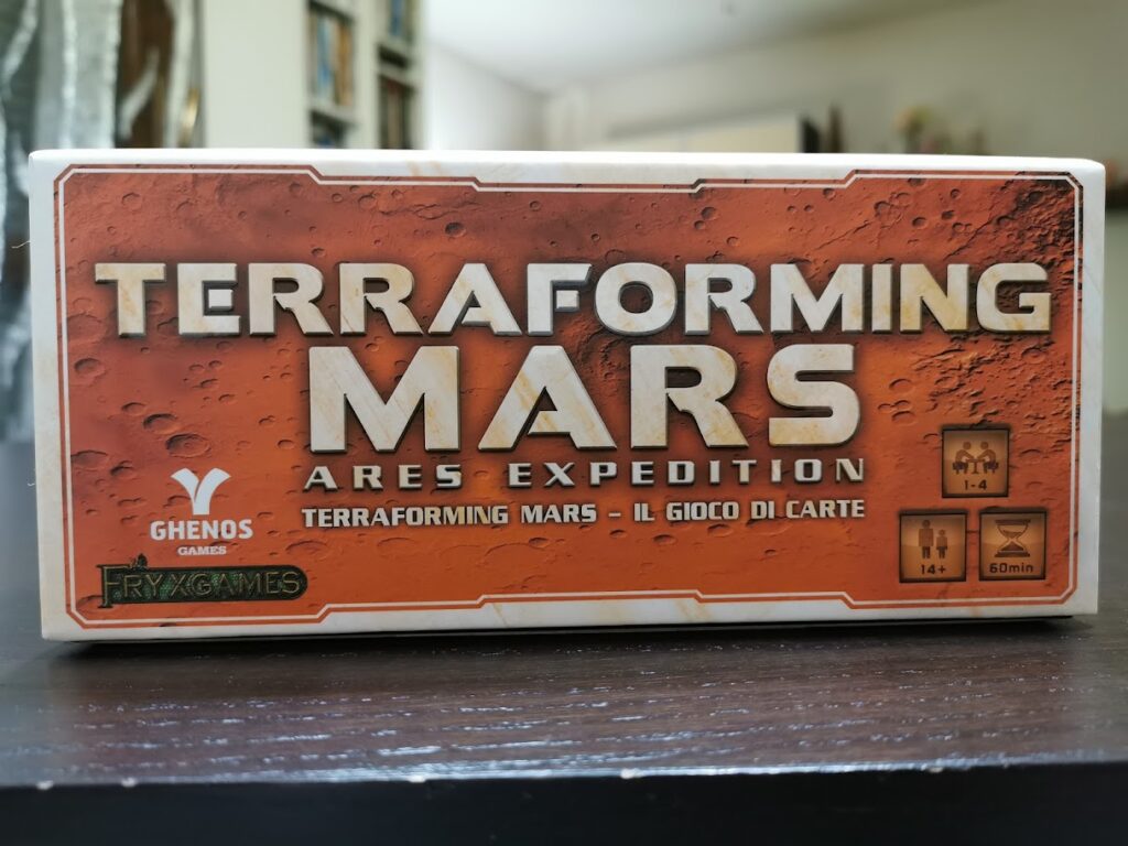 Frontale della scatola di Terraforming Mars Ares Expedition