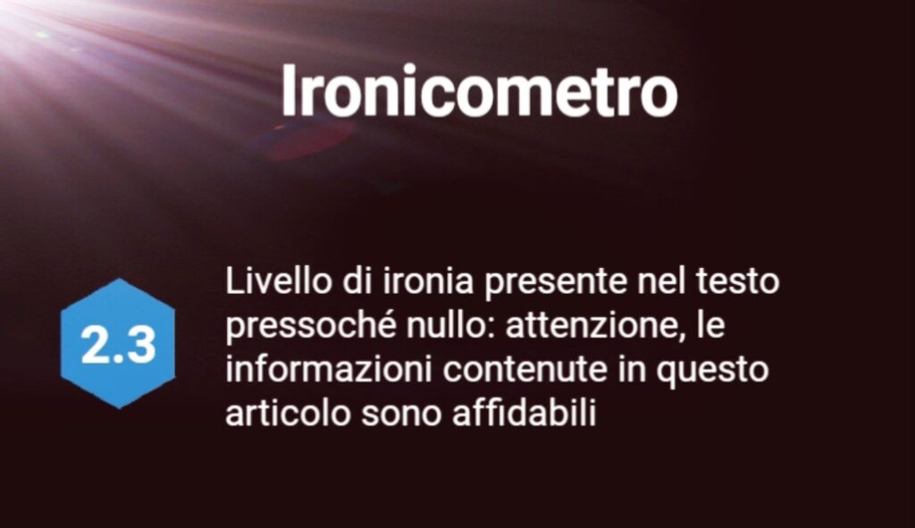 Ironicometro valore bassissimo