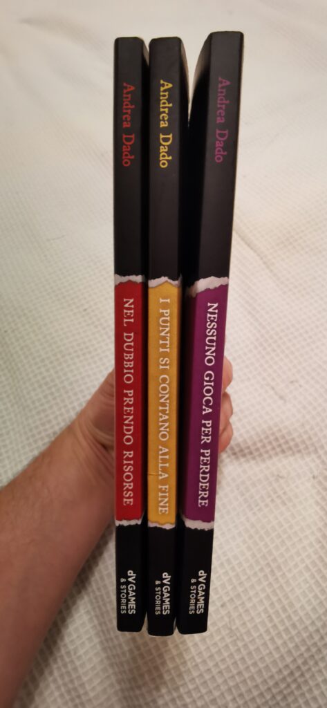 Il trittico di romanzi di Andrea Dado per DV Games