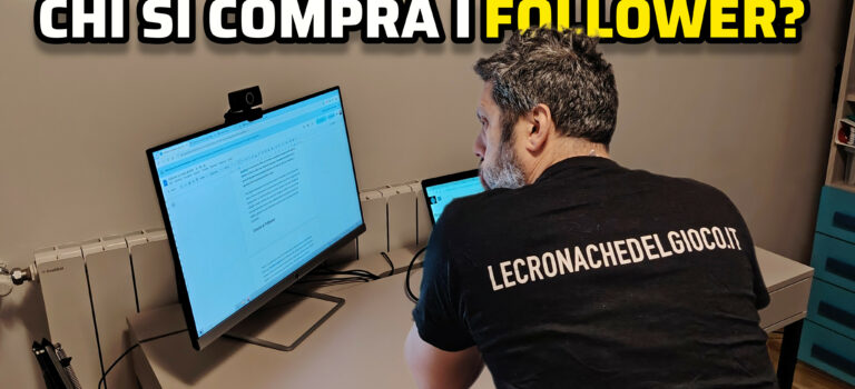 Copertina dell'articolo dove mostra l'autore, il Pabis, di spalle mentre è al lavoro al computer